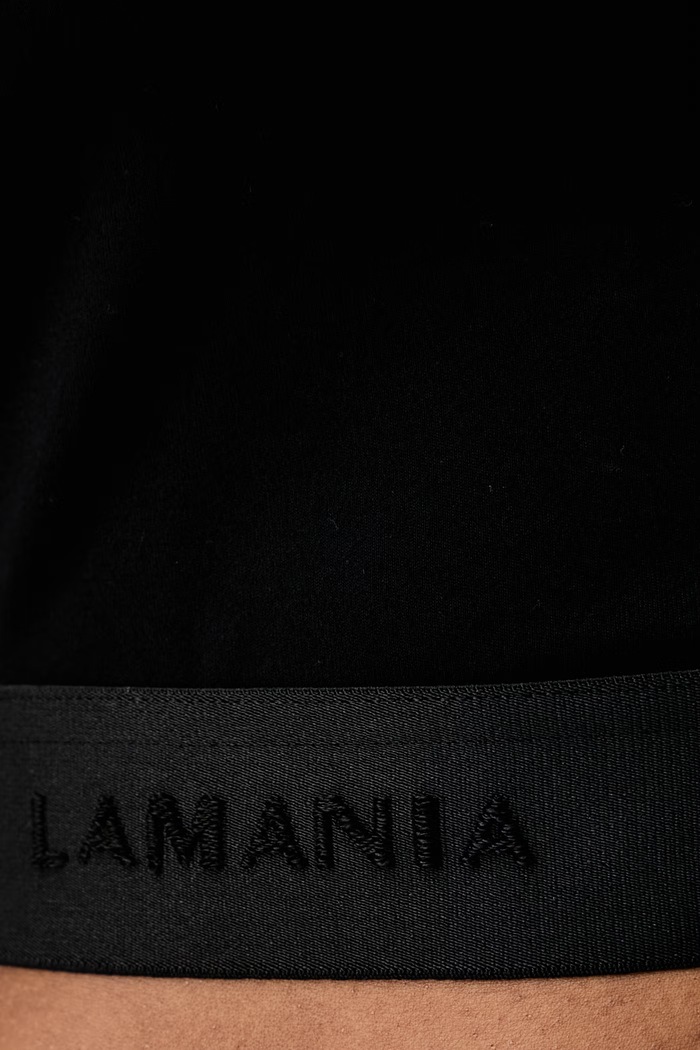 La Mania crop top dámsky z viskózy LEX LEX čierna