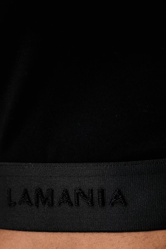 La Mania crop top dámsky z viskózy LEX LEX čierna