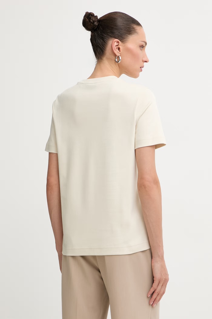 Ρούχα Γυναικείο βαμβακερό T-shirt BOSS Ecosa3 50571610 μπεζ