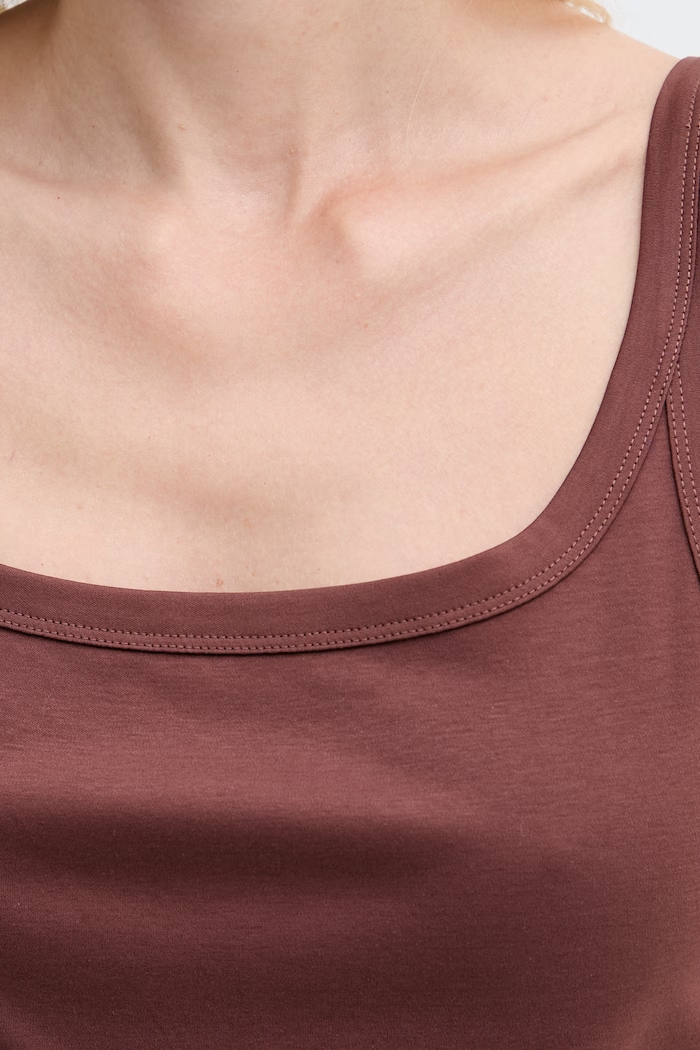 United Colors of Benetton top damski bawełniany 39JSDH01F brązowy