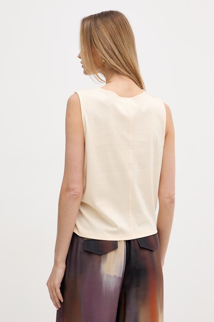 Îmbrăcăminte United Colors of Benetton top pentru femei din bumbac 39JSDH01G bej