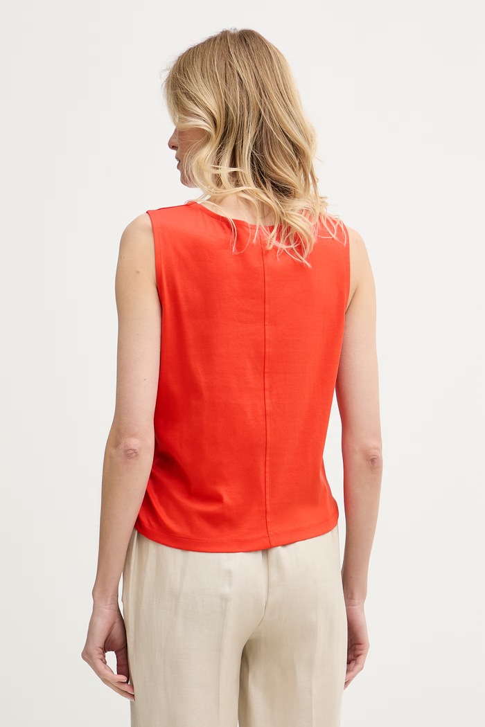 Odzież United Colors of Benetton top damski bawełniany 39JSDH01G czerwony