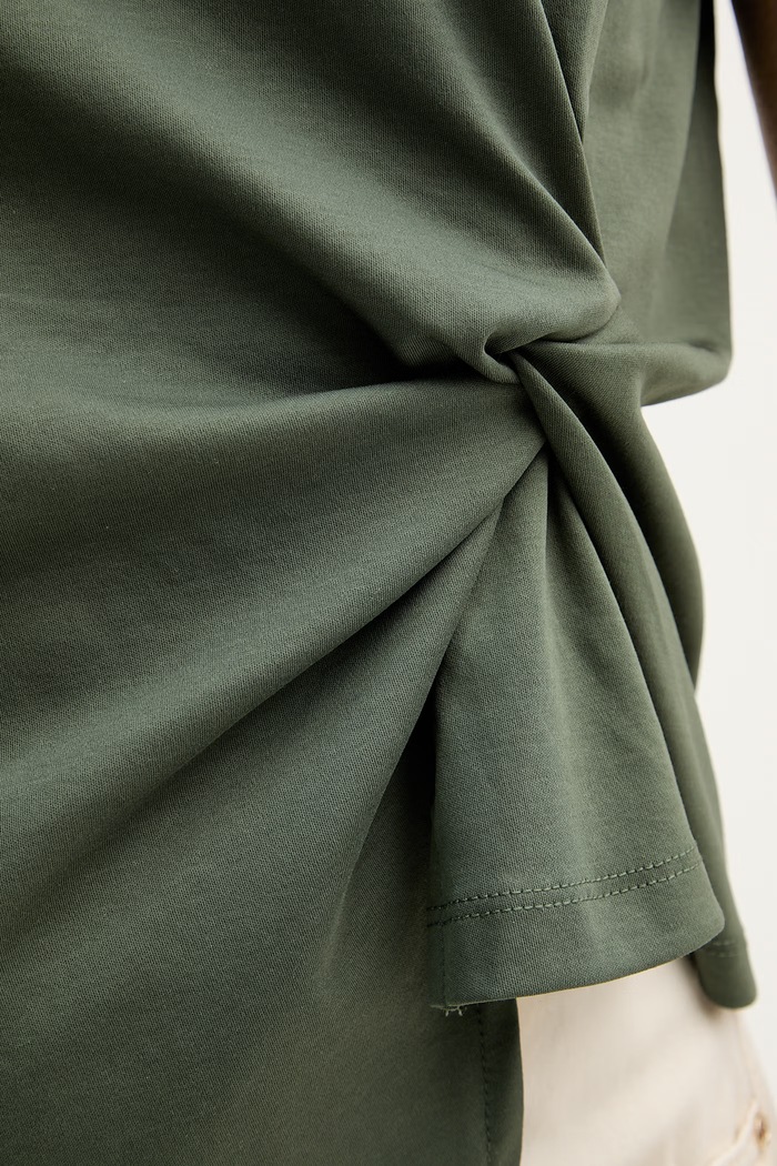 United Colors of Benetton top pentru femei din bumbac 39JSDH01G verde