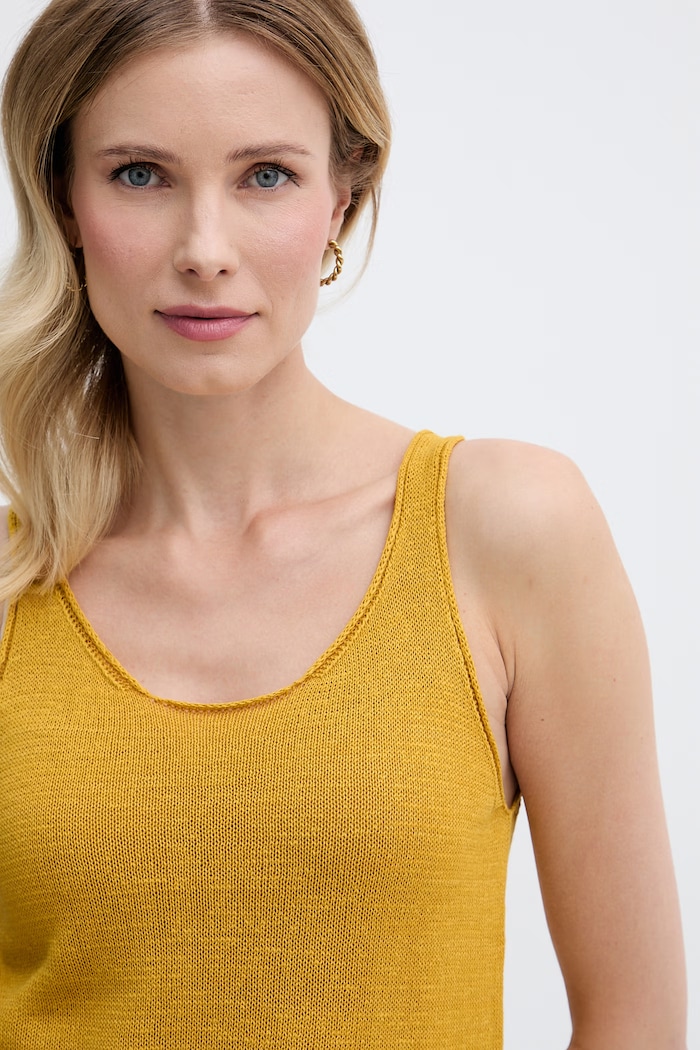 United Colors of Benetton top pentru femei cu in galben 1MMXDH01M