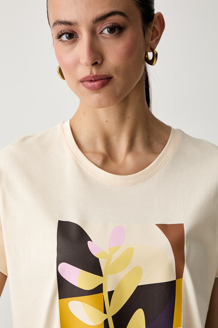 United Colors of Benetton majica za žene od pamuka bež 3BL0D10D4