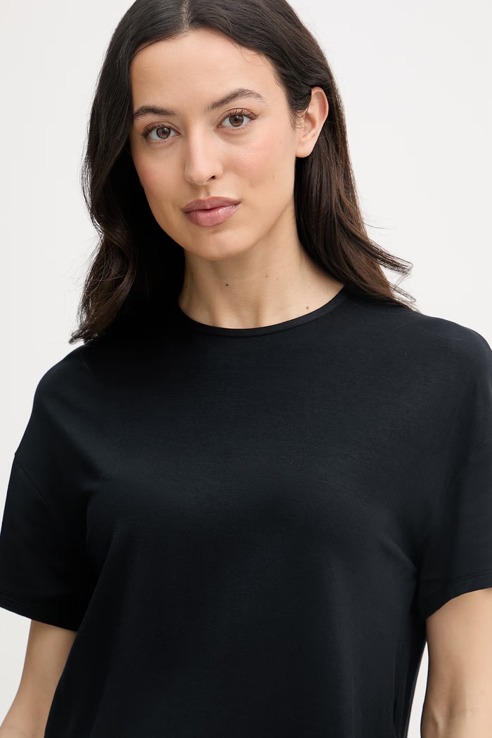 United Colors of Benetton tričko dámske s viskózou čierna 3Z12D10C0