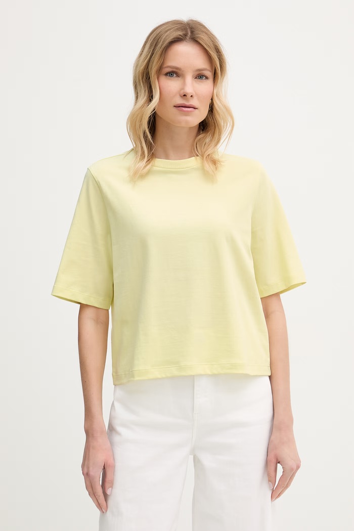 United Colors of Benetton tričko dámské bavlněné žlutá 3BL0E17G5.