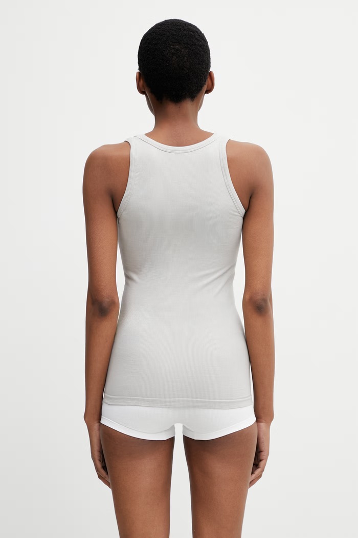 Îmbrăcăminte MM6 Maison Margiela top de lenjerie intimă pentru femei cu bumbac MKD520010 gri