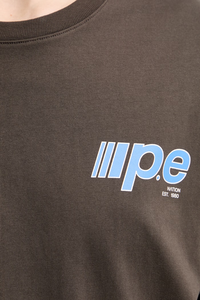 P.E Nation T-shirt damski bawełniany Glide 262T122 brązowy