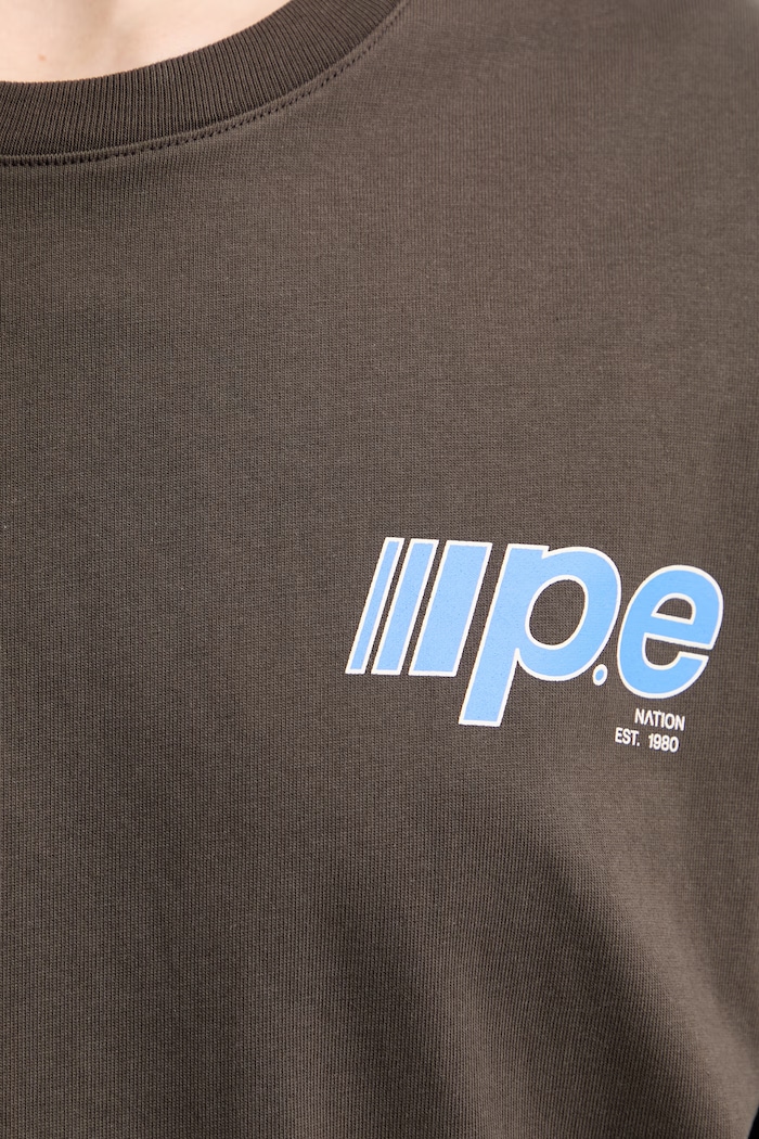 P.E Nation T-shirt damski bawełniany Glide 262T122 brązowy
