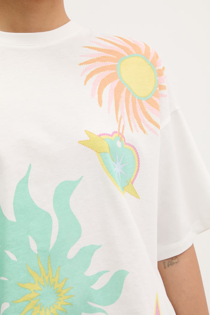 Never Fully Dressed tricou pentru femei, din bumbac NFDTO2219 alb