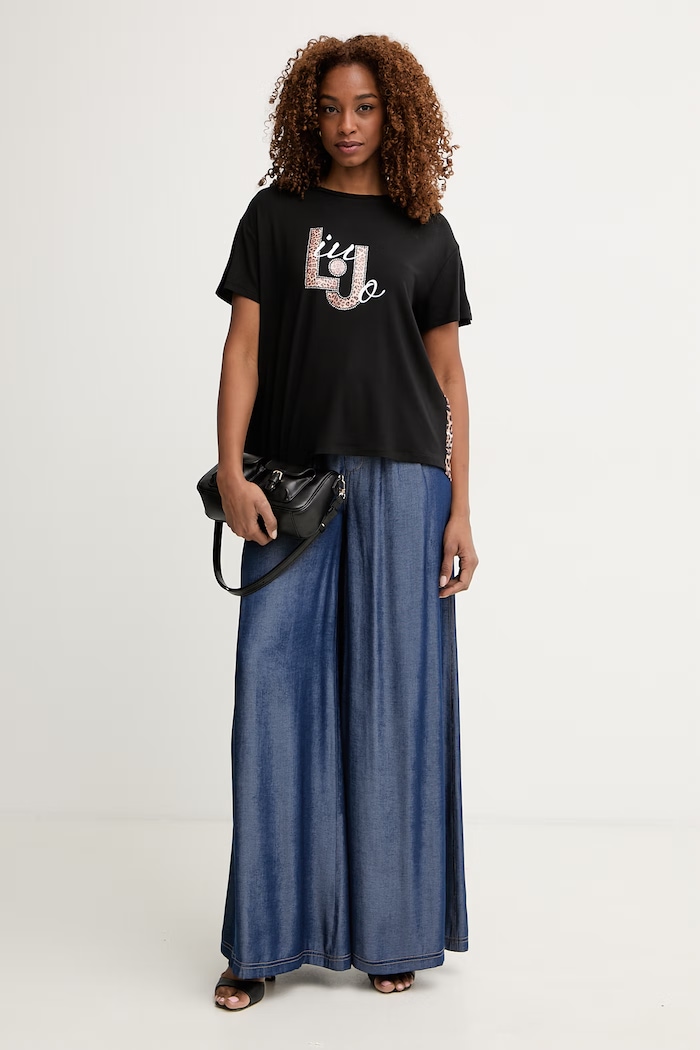 Liu Jo t-shirt γυναικείο VA6164.JS360 μαύρο SS26