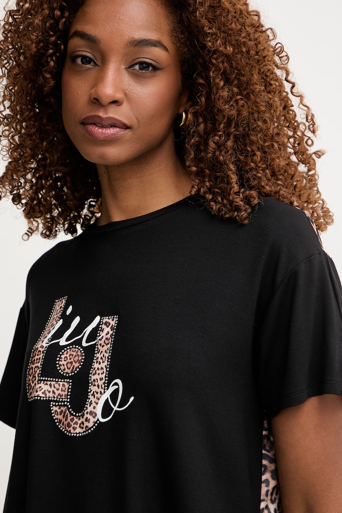 Liu Jo t-shirt γυναικείο μαύρο VA6164.JS360