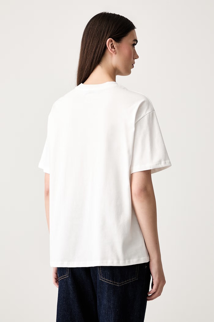 Odzież Never Fully Dressed T-shirt damski bawełniany NFDTO3451 biały