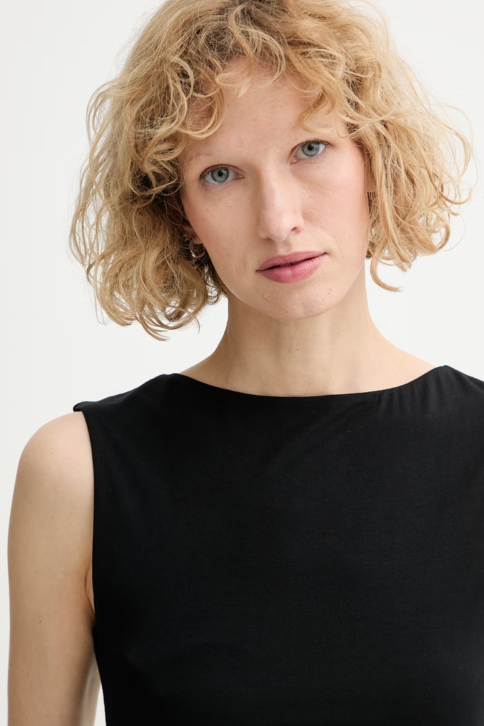 rag & bone top pentru femei, cu modal Luca negru RE0526ST1JW