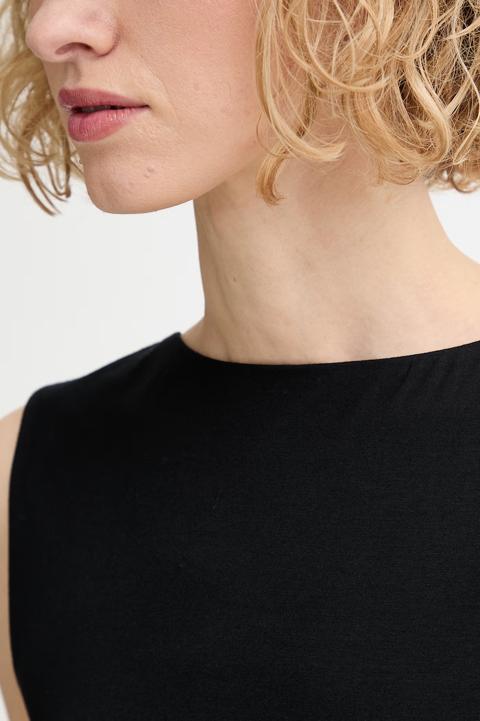 rag & bone top pentru femei, cu modal Luca RE0526ST1JW negru
