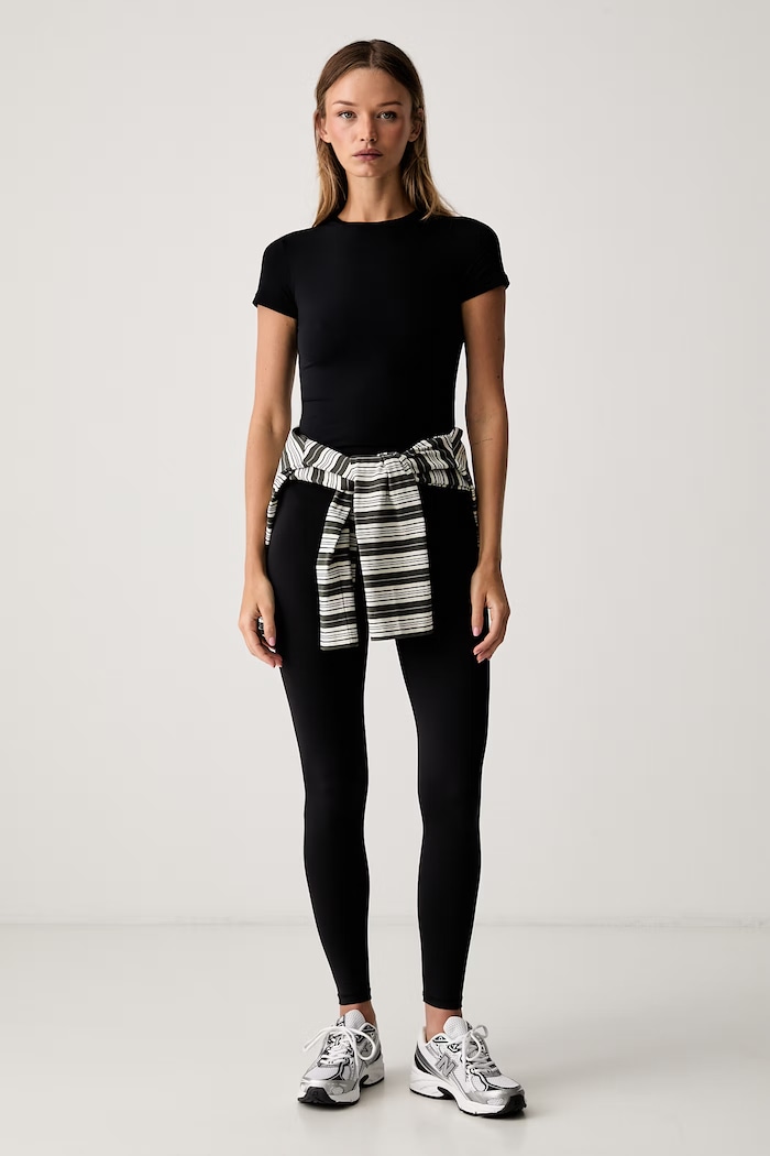 Le Privé t-shirt da donna SOFTSKIN TOP LP00730 nero SS26