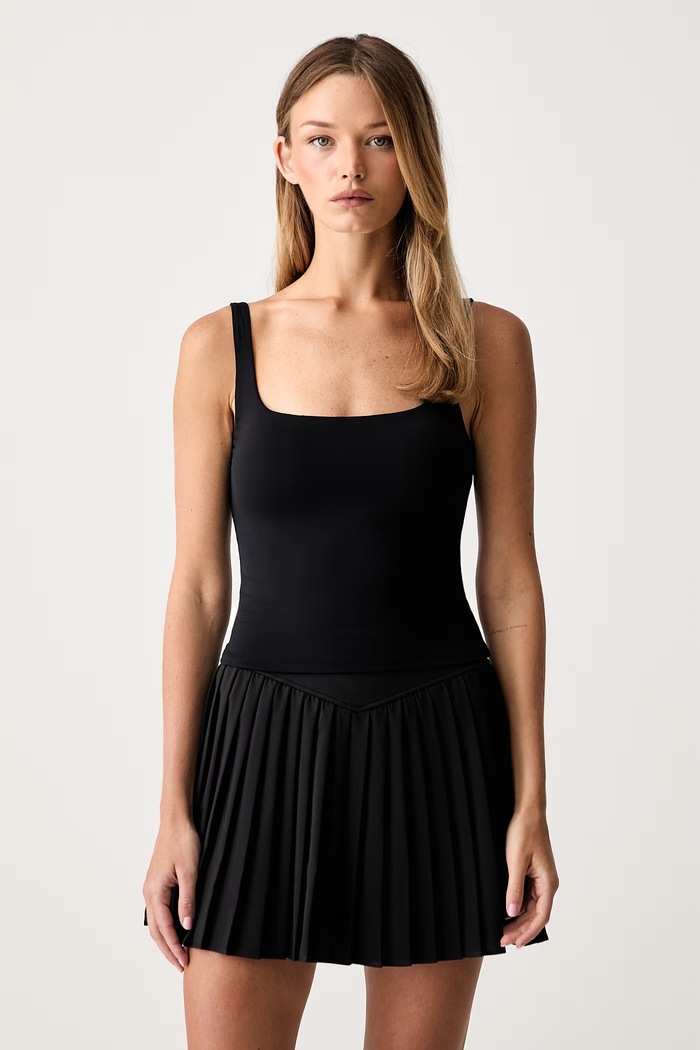Le Privé top damski SOFTSKIN TANK czarny LP00731