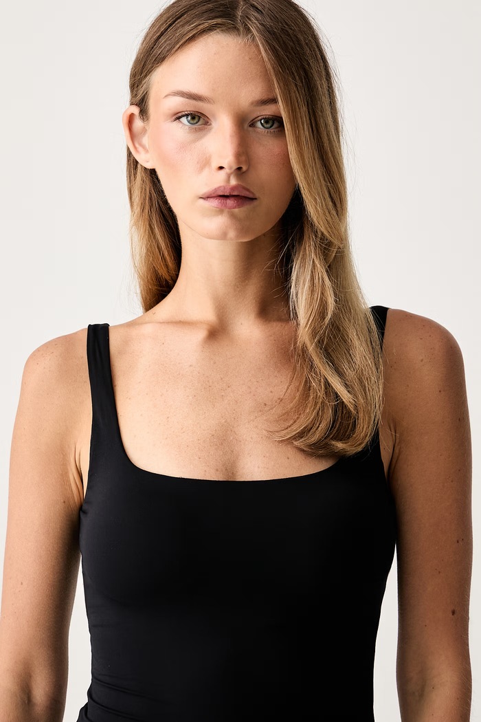 Le Privé top damski SOFTSKIN TANK czarny LP00731