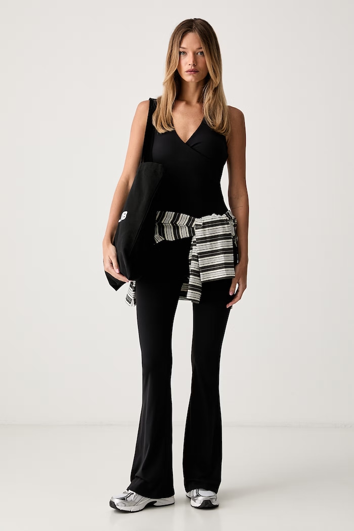 Le Privé crop top da donna HALTER TANK LP00719 nero SS26