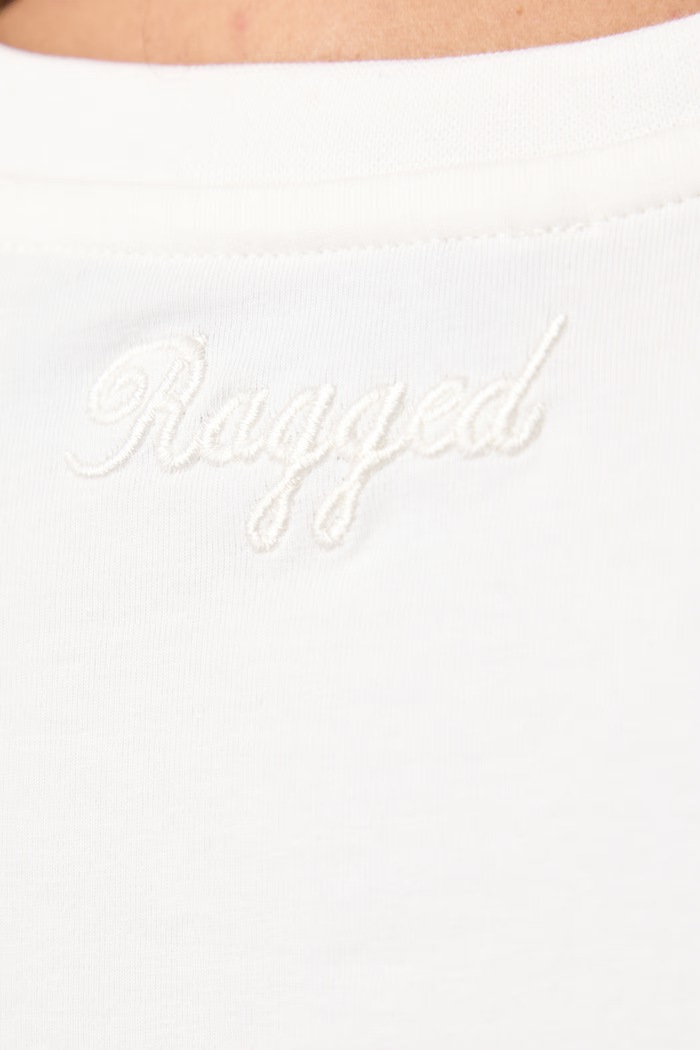 The Ragged Priest T-shirt damski bawełniany z elastanem RPSS261055JS beżowy
