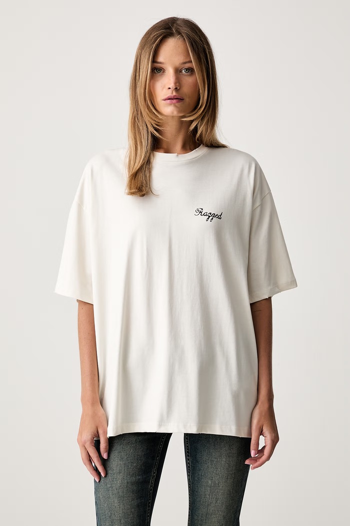 Odzież The Ragged Priest T-shirt damski bawełniany RPSS261048JS beżowy