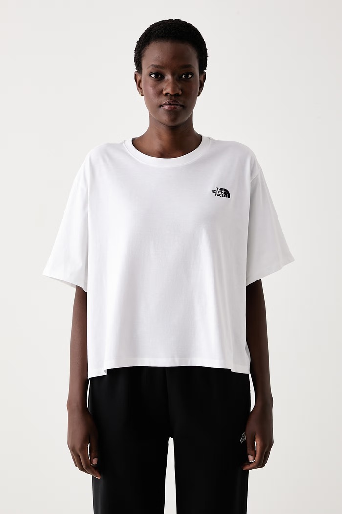 The North Face T-shirt γυναικείο με βαμβάκι Essential Simple Dome λευκό NF0A8FDHFN42