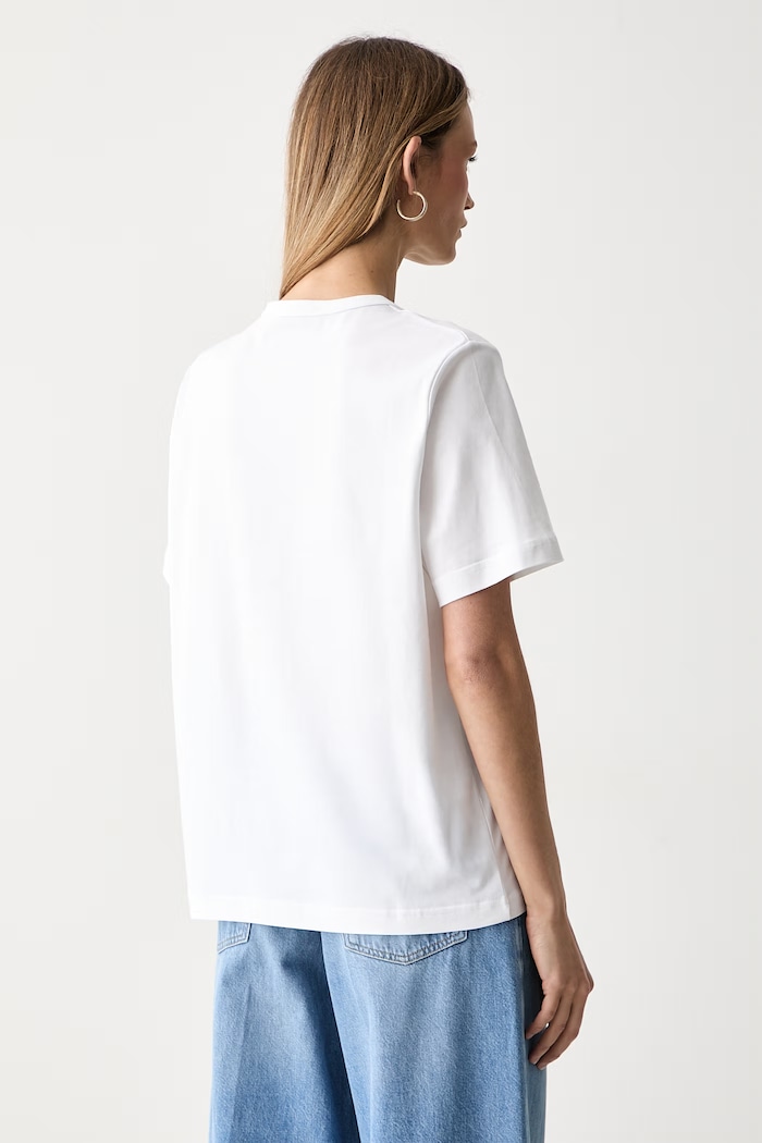 Odzież Marimekko T-shirt damski bawełniany 094087 biały