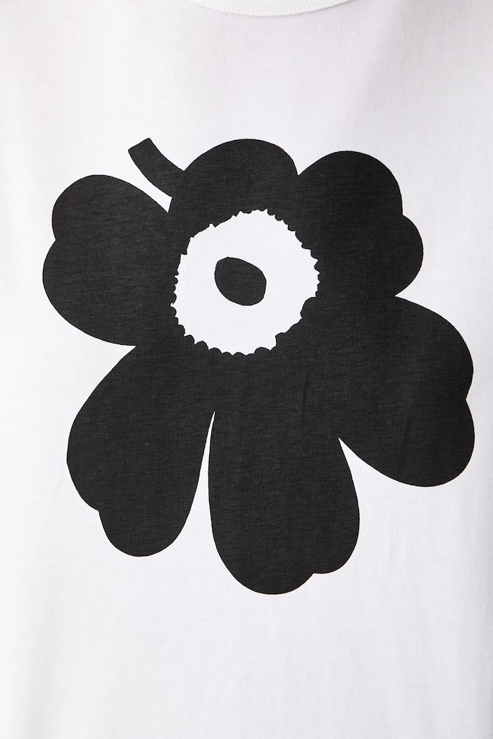 Marimekko T-shirt damski bawełniany 094087 biały