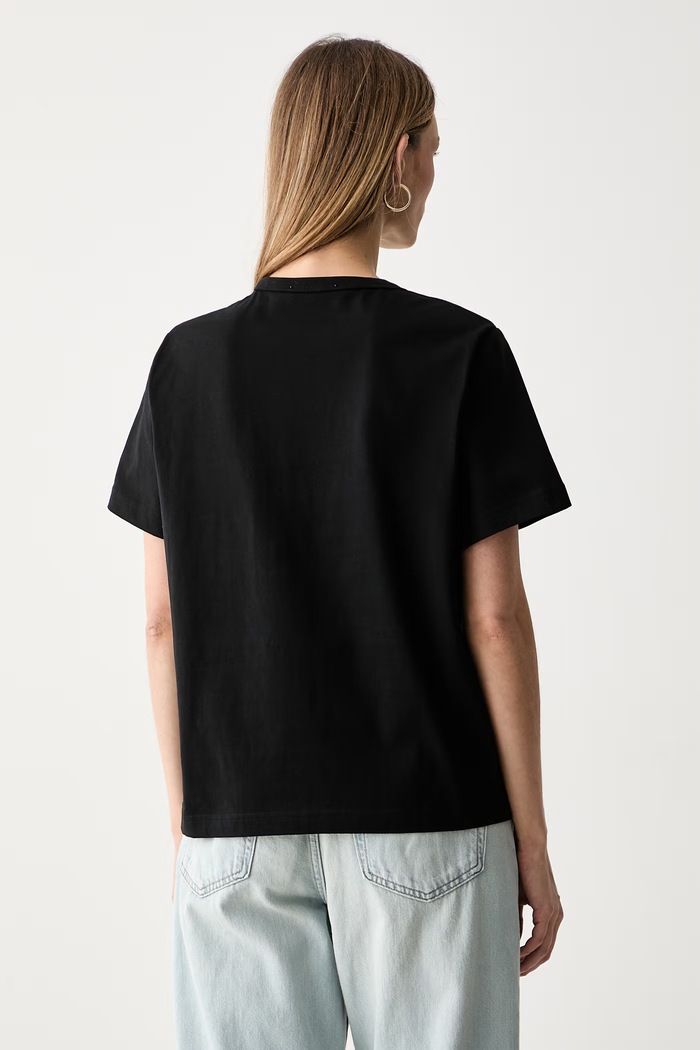 Odzież Marimekko T-shirt damski bawełniany 094087 czarny