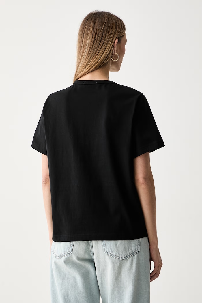 Odzież Marimekko T-shirt damski bawełniany 094087 czarny