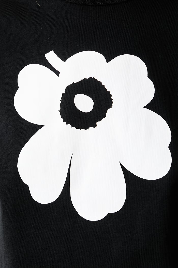 Marimekko T-shirt damski bawełniany 094087 czarny