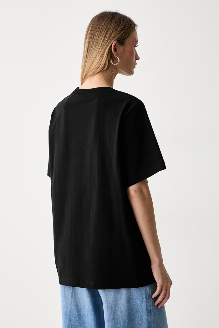 Odzież Marimekko T-shirt damski bawełniany 094088 czarny
