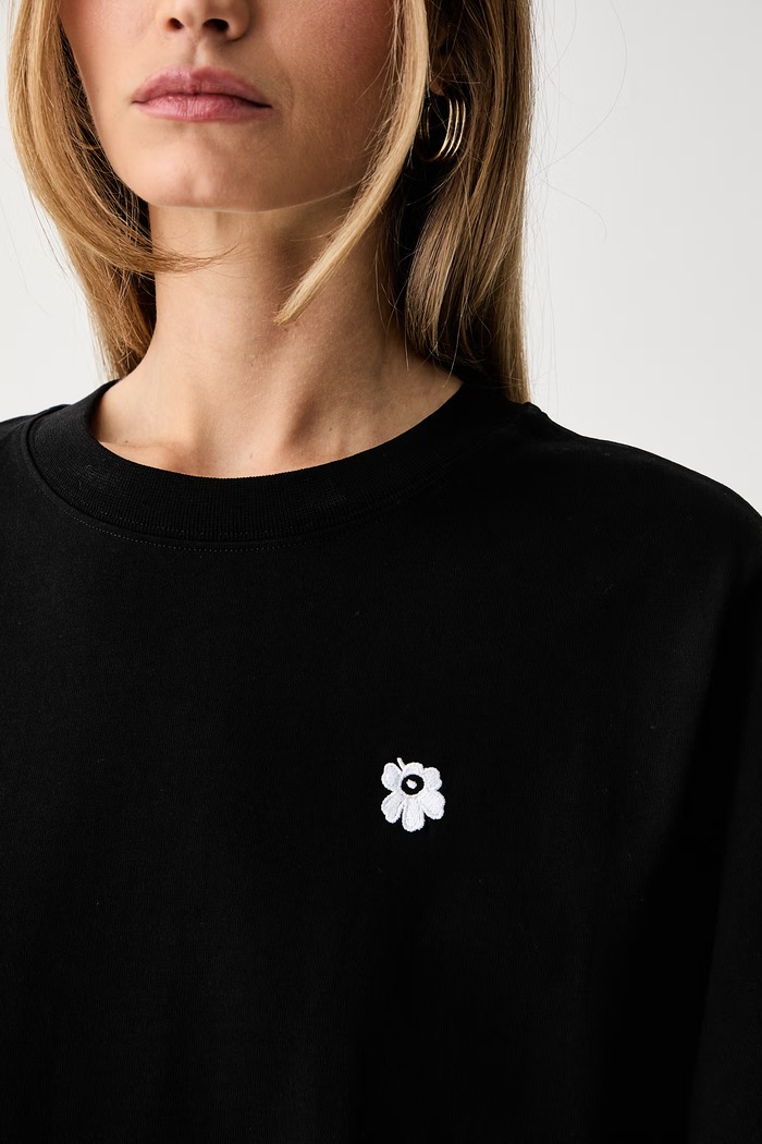 Marimekko T-shirt damski bawełniany 094088 czarny