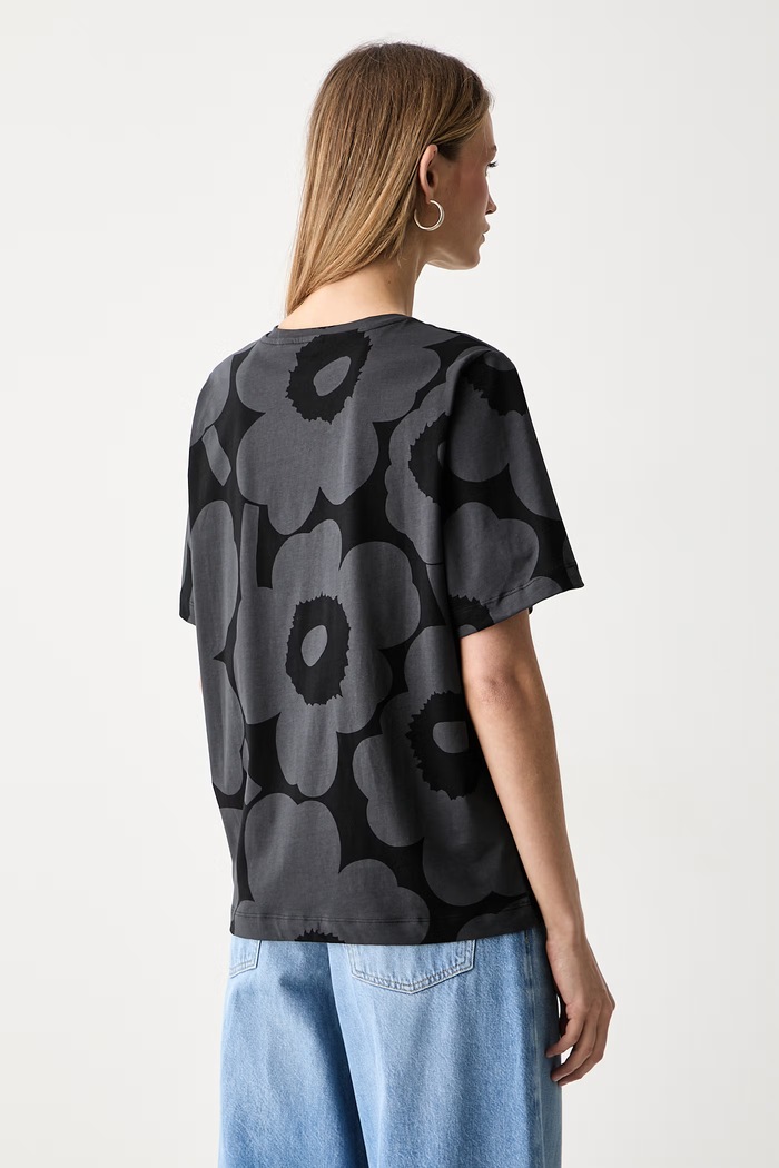 Odzież Marimekko T-shirt damski bawełniany 094695 czarny