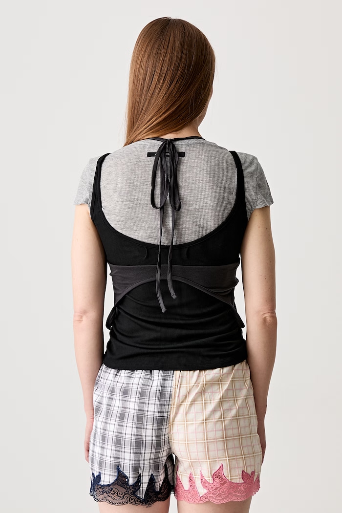 Andersson Bell Upside-down Layered t-shirt γυναικείο atb1556w γκρί