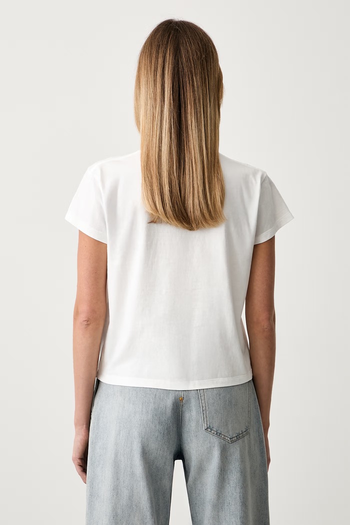 Oblečení MM6 Maison Margiela tričko dámské bavlněné S62GD0216.M20048 bílá