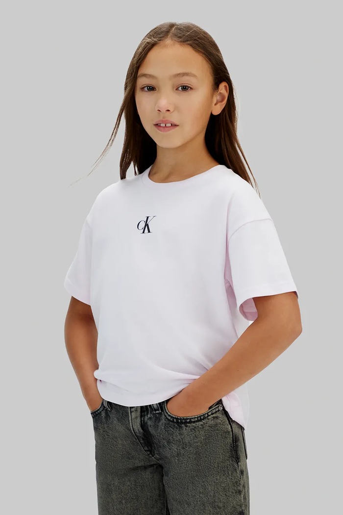 Detské bavlnené tričko Calvin Klein Jeans bavlna ružová IG0IG02136.128.176.PPY2
