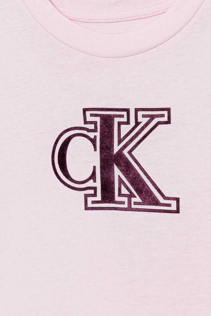 Fete Calvin Klein Jeans tricou de bumbac pentru copii IG0IG03062.128.176.PPY2 roz