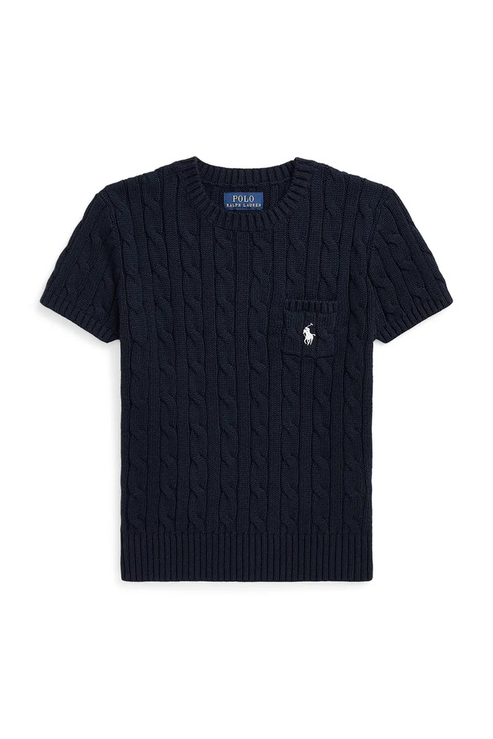 Polo Ralph Lauren t-shirt bawełniany dziecięcy bawełna granatowy 313933204003