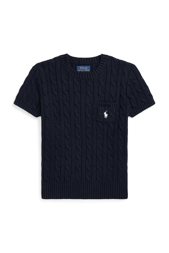Polo Ralph Lauren t-shirt bawełniany dziecięcy bawełna granatowy 313933204003
