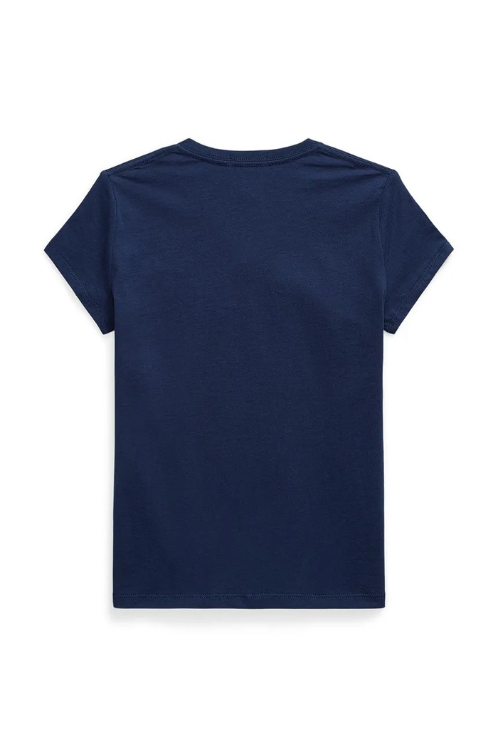 Polo Ralph Lauren t-shirt bawełniany dziecięcy 313A10636002 granatowy SS26