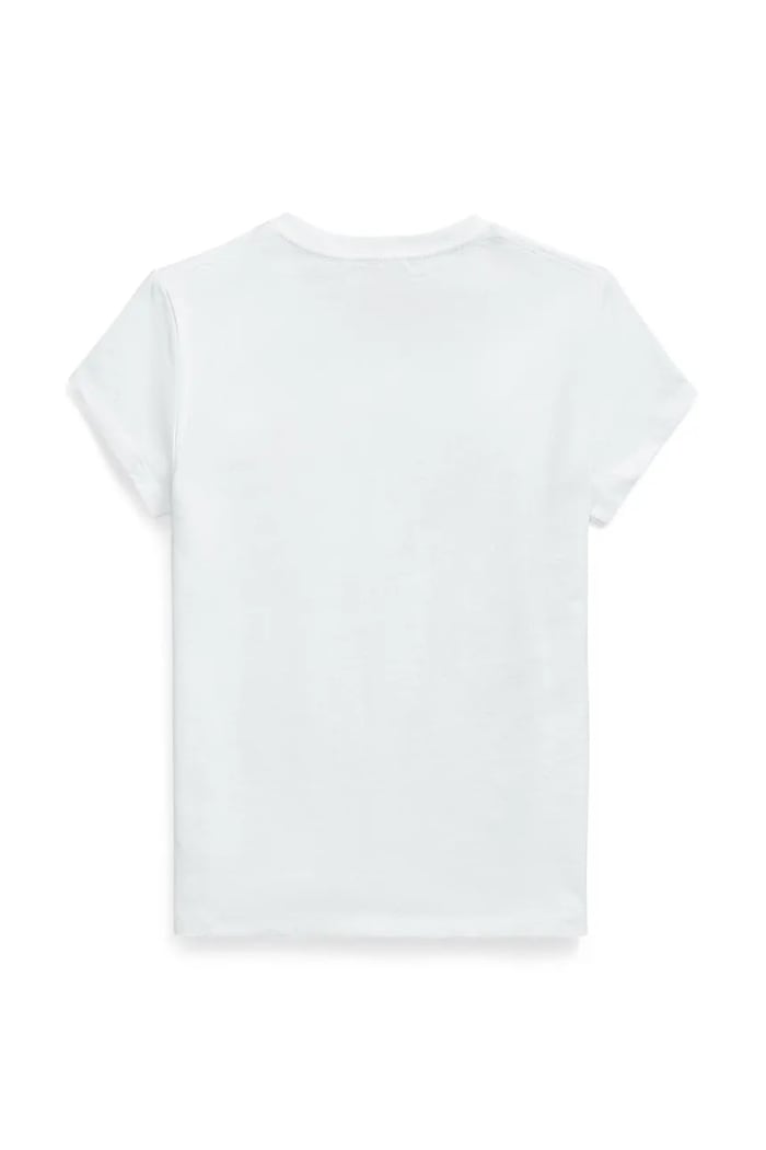 Dječja pamučna majica kratkih rukava Polo Ralph Lauren 313A10636003 bijela SS26