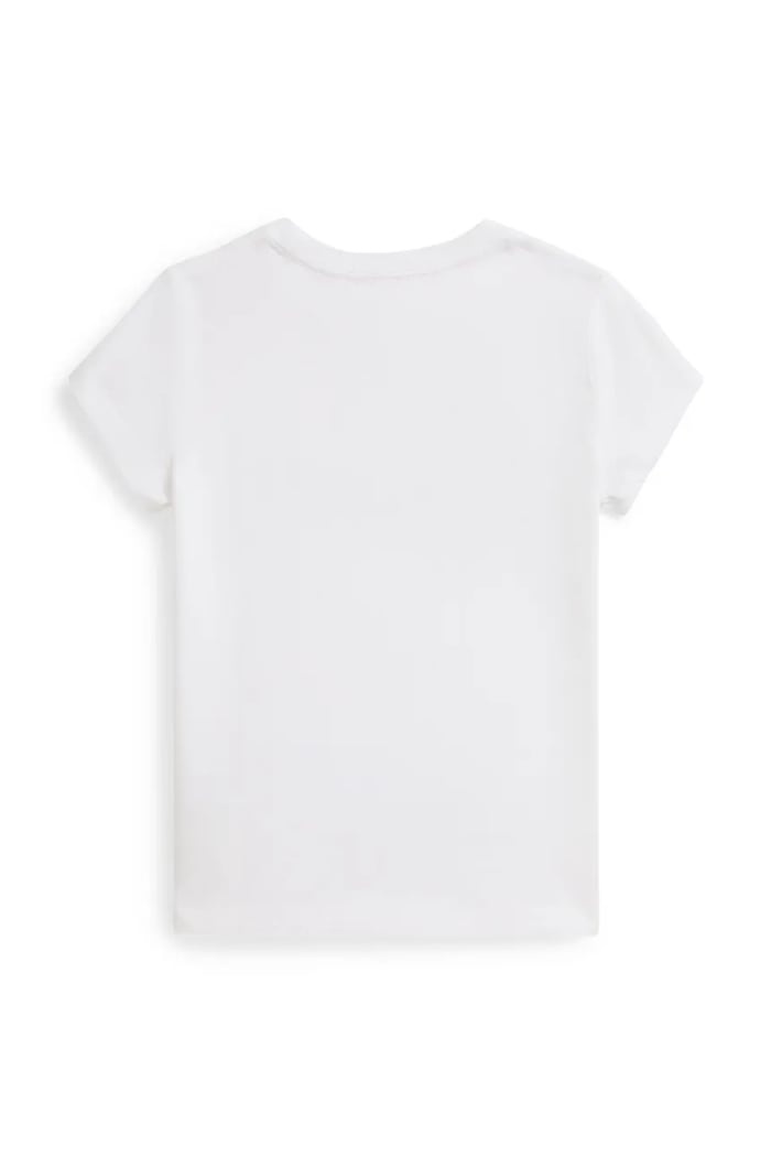 Παιδικό βαμβακερό μπλουζάκι Polo Ralph Lauren 312A96120001 λευκό SS26