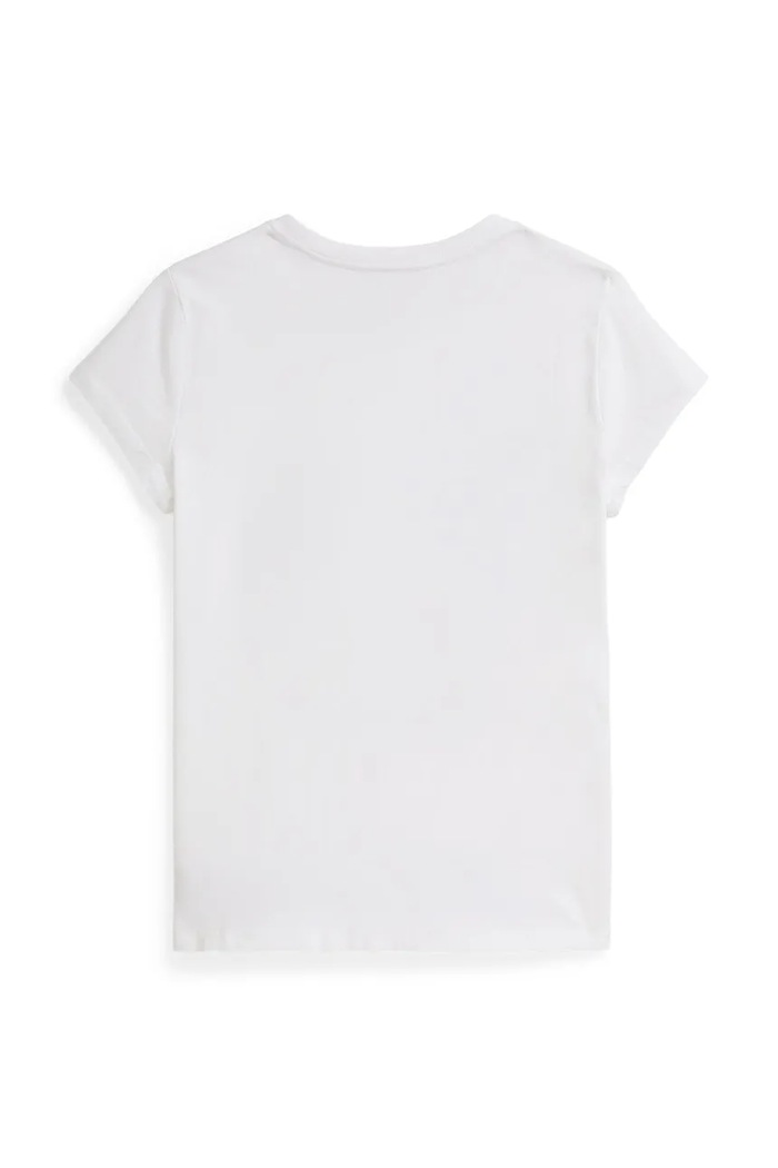 Polo Ralph Lauren t-shirt bawełniany dziecięcy 313A96120001 biały SS26