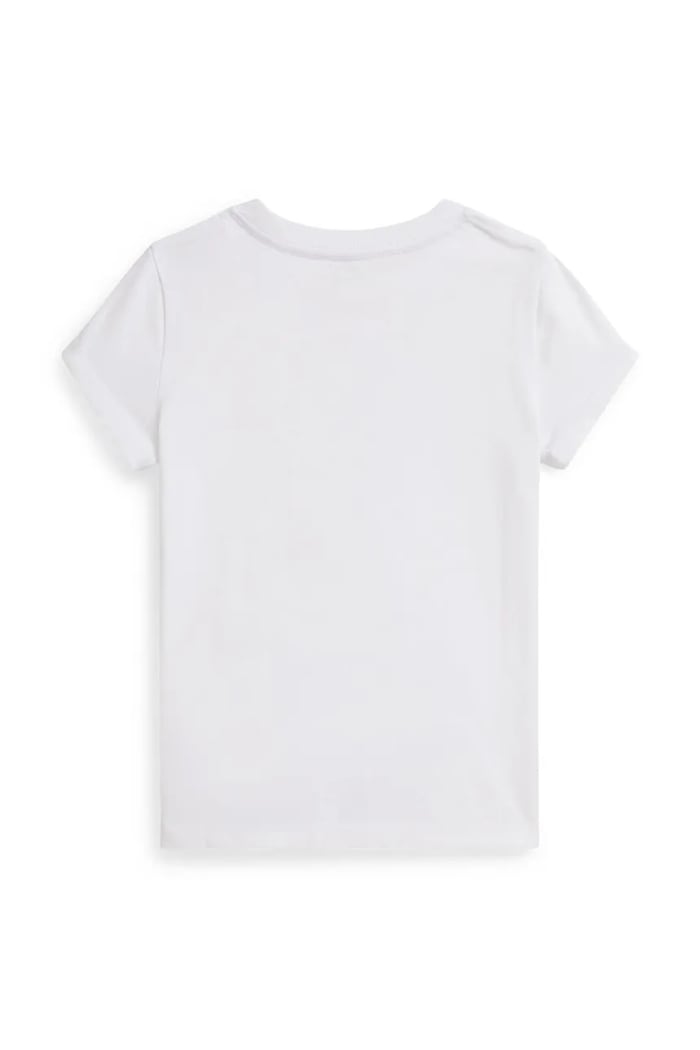 Παιδικό βαμβακερό μπλουζάκι Polo Ralph Lauren 312A98403001 λευκό SS26