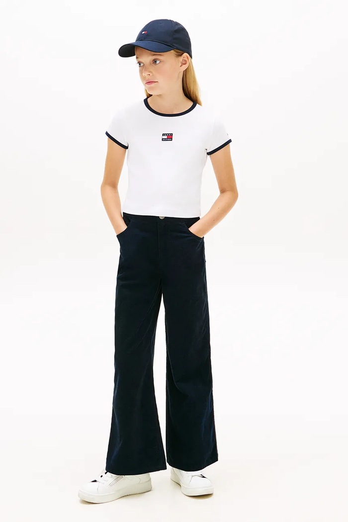 Dievča Detské tričko Tommy Hilfiger KG0KG09066.128.176.PPY2 biela