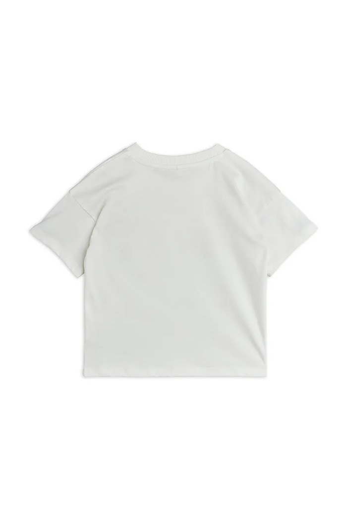 Dziewczynka Mini Rodini t-shirt bawełniany dziecięcy Siamese 26120118 biały