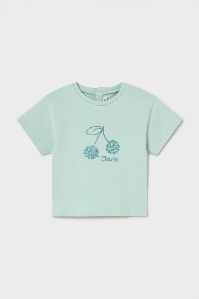 Mayoral tricou copii print turcoaz 105.4G.Baby.PPY2