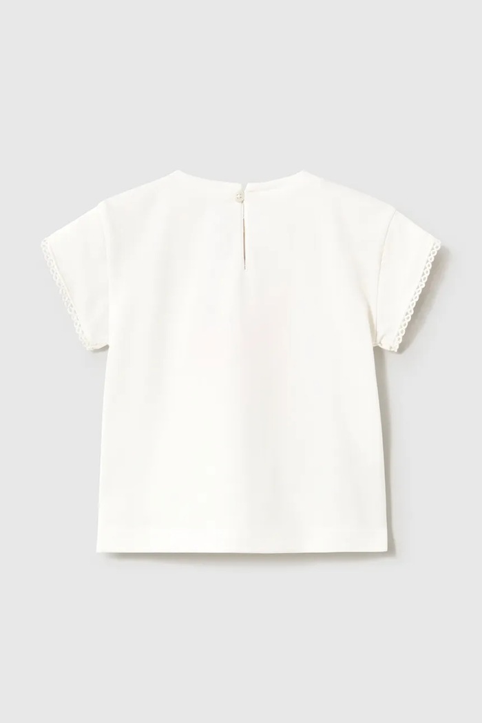 Mayoral tricou copii 1079.4D.Baby.PPY2 alb SS26